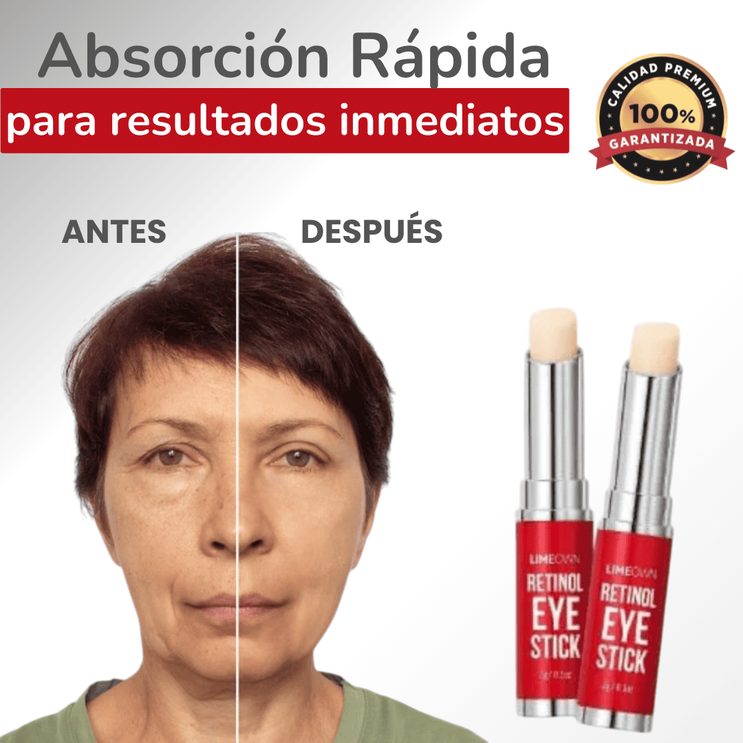 LuminiRetinol Stick – Reductor de Bolsas, Ojeras y Arrugas | Hidratante, Iluminador y Rejuvenecedor
