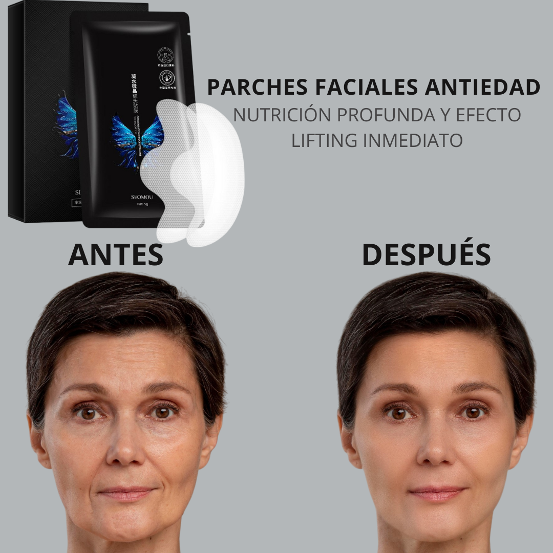 Parches Faciales Antiarrugas – Nutrición Profunda y Efecto Lifting Inmediato