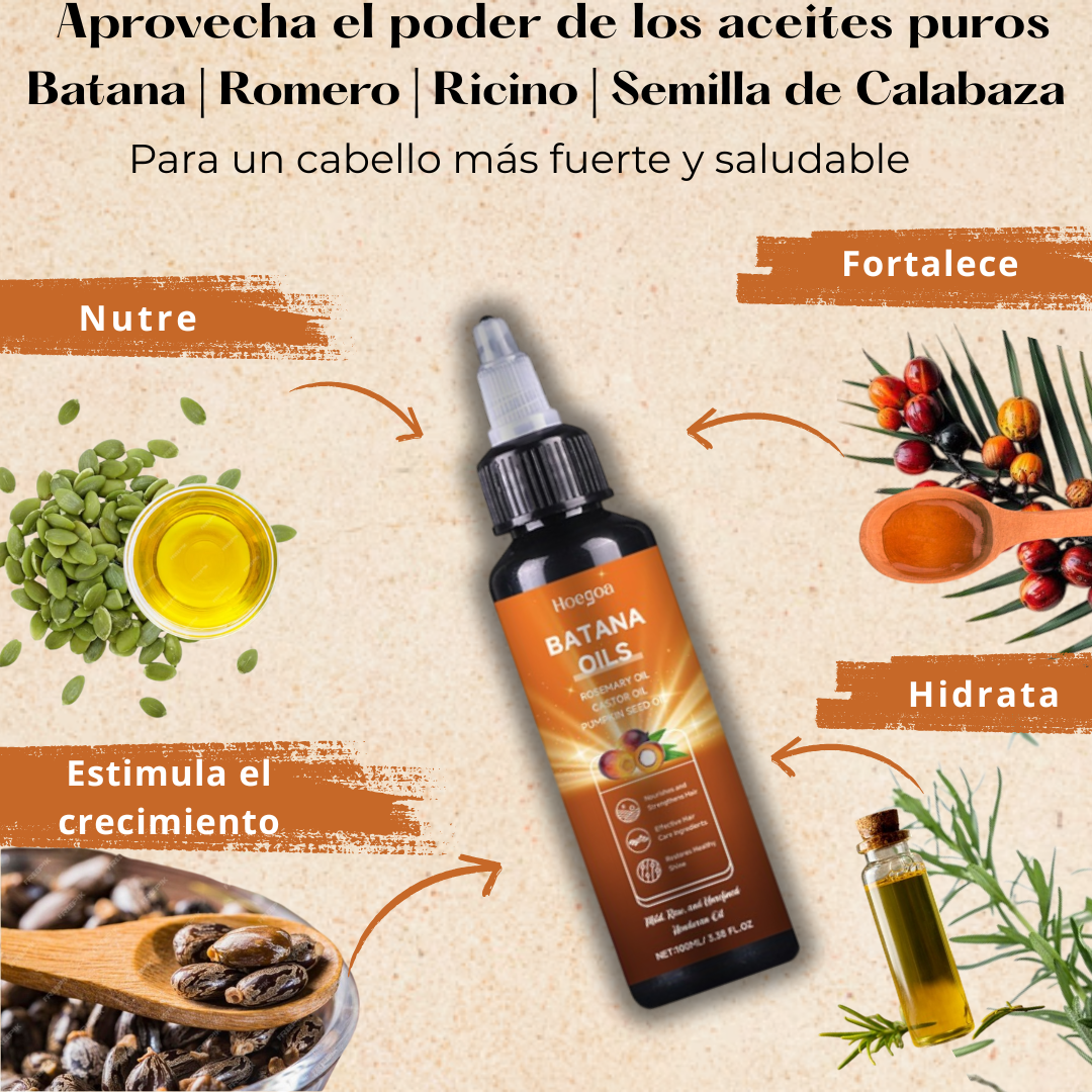 Batana Reparación y Crecimiento – Aceite Capilar para Nutrición y Crecimiento Saludable del Cabello